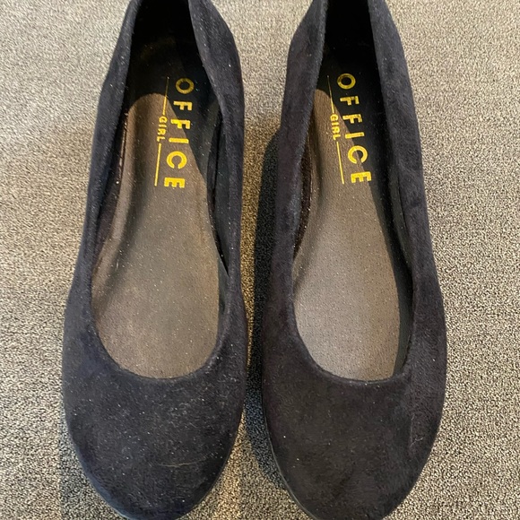 Platform, ballet shoes, suede, black, size marked as 37/4 - Picture 7 of 8